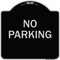 Signmission Designer Series Sign No Parking, Black & Silver Heavy-Gauge Aluminum Sign, 18" x 18", BS-1818-23630 A-DES-BS-1818-23630 - alternate 1